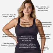 Ruby Ribbon® Sleek Shape T-Shirt Tank